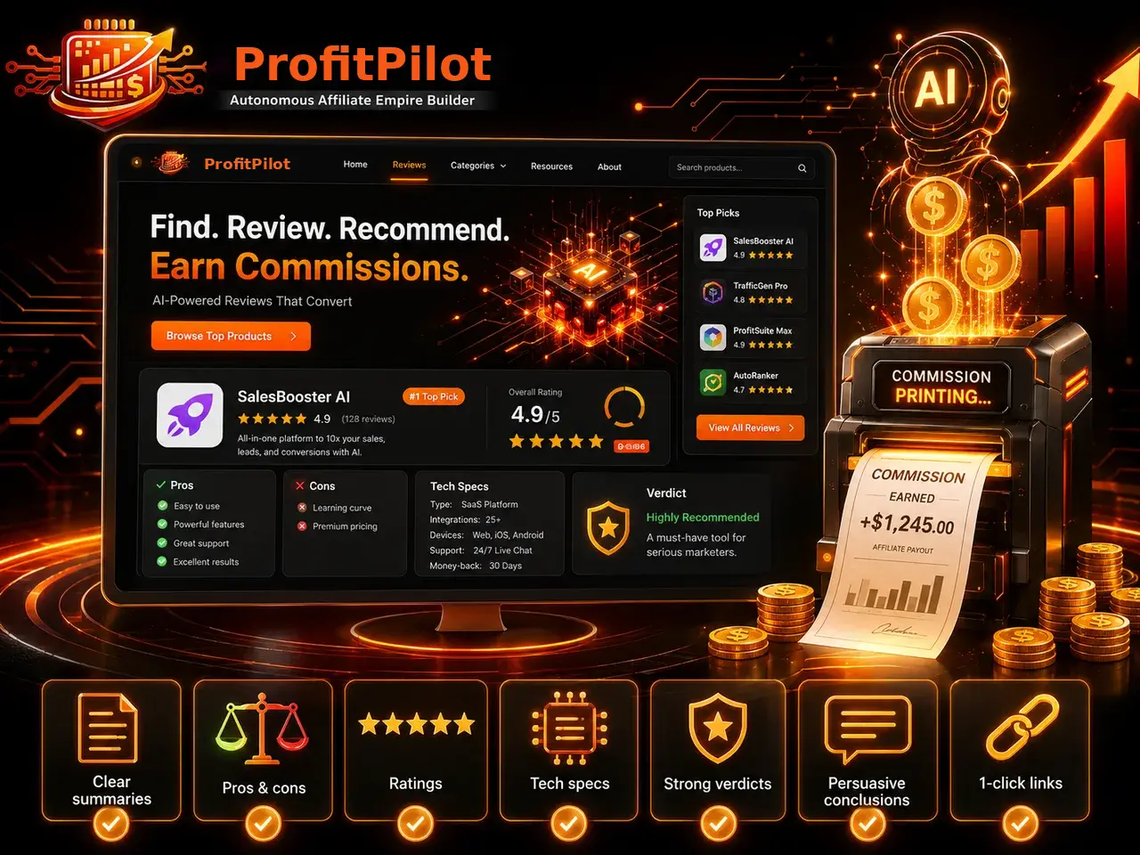 Buyer-intent traffic lands on your review page